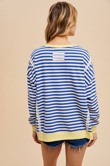 Nicci striped pullover