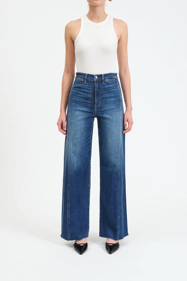 far out seamed waterfall jean