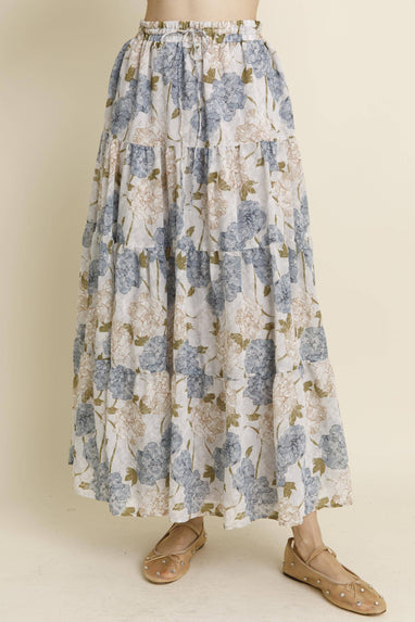 Lillian floral maxi skirt