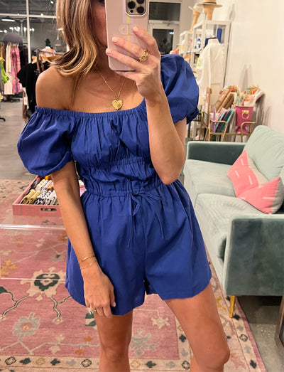 Hailey blue romper